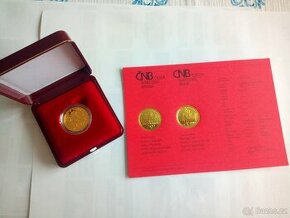 Zlatá mince Hamr v Dobřívě proof kvalita
