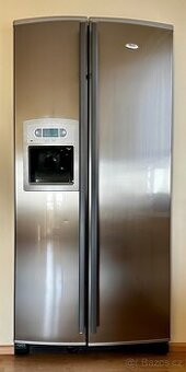 Whirlpool dvoudveřová americká lednice s mrazničkou