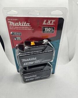 2X Nová AKU baterie AKU baterií Makita BL1850aBon
