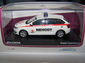 ŠKODA RAPID SPACEBACK (2013) - DP PRAHA NEHODY 1/43 model AB
