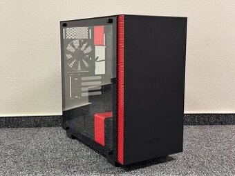 NZXT H400 Black / Red - mATX case červená - 1
