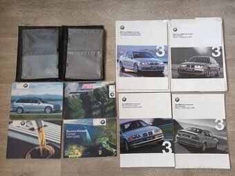 BMW E46 servisní kniha, návod k obsluze a prodejní prospekty