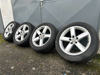 Alu kola R17 5x112 Audi + Zimní pneu 225/50/17 Goodyear