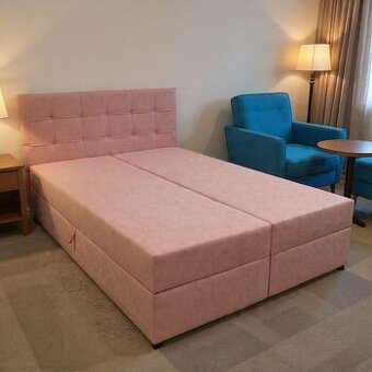 Růžová postel 140x200cm přivezu