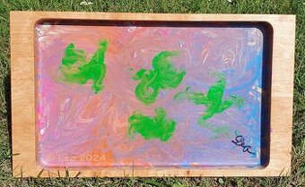 Obraz Saturejka a medovka 2024-nevidomá malířka Lea