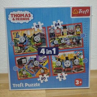 Puzzle Trefl Mašinka Tomáš 4 v 1 NOVÉ