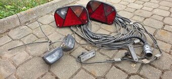 Kabeláž 7pin a světla přípojného vozíku set