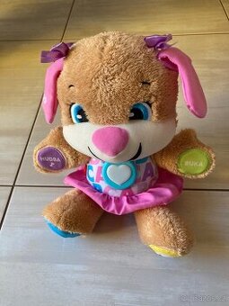 Mluvící pejsek Fisher-price růžový