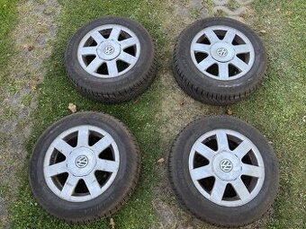 15" ALU disky 7J se zimními pneu VW Passat B5