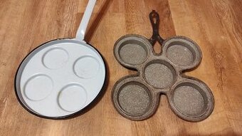 Historický lívanečník litinový a smaltovaný - Pěkný stav