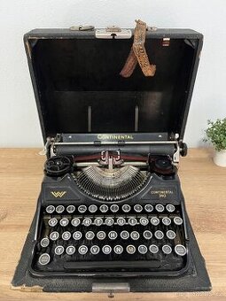 historický přenosný (kufříkový) psací stroj Continental 340