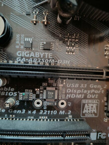 GIGABYTE AB350M-D3H + RYZEN 7 2700 + 16GB RAM DDR4 2666