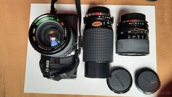 Minolta X-300 černá + 3 objektivy - sleva