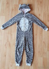 Plyšový overal gepard C&A - vel.140