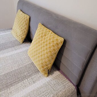 Master King Bed 180x200 – šedá, jako nová