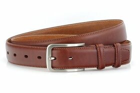 Pánský kožený opasek M3557 o šířce 3,5 cm - 1