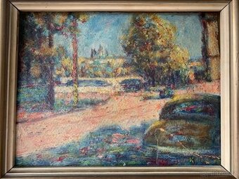 Obraz (poškozený) Josef Kilián - Praha
