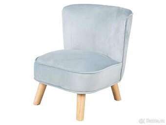 Dětské sametové křesílko Lil Sofa, super stav a cena - 1