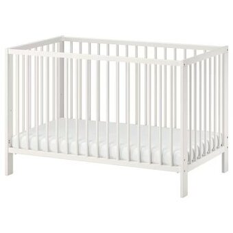 Postýlka IKEA GULLIVER + matrace, monitor – 1000 Kč