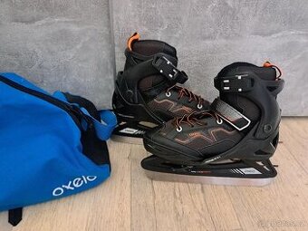 CHLAPECKÉ LEDNÍ BRUSLE FIT 100 ČERNO-ORANŽOVÉ