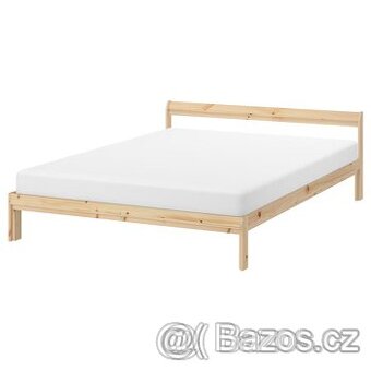 Ikea Neiden Postel Masiv 140 x 200 Rošty LÖNSET
