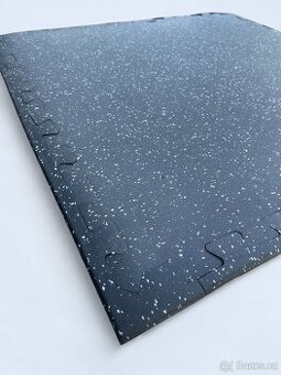 Gumová puzzle podlaha – nová, extra hladká, s 15% pigmentem