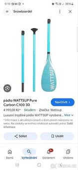 Karbonové pádlo whatsupp