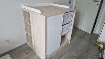 Komoda s přebalovacím pultem + 2 regály – Faktum Coimbra