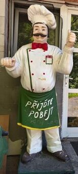 Reklamní socha kuchaře cca 180 cm - Prodám