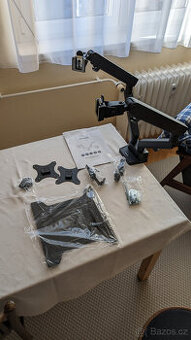 Držák na monitory a notebook AlzaErgo Arm D65BN Essential