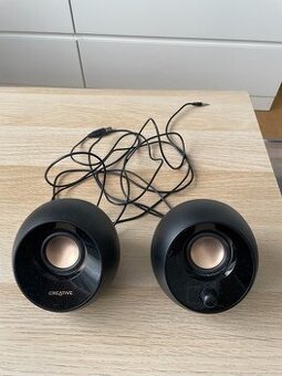 Reproduktory Creative Pebble Black