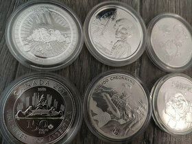 Stříbrné mince 1oz - 1