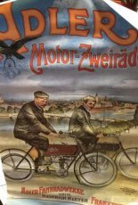 adler dobový velký plakát motor zweiräder - 1