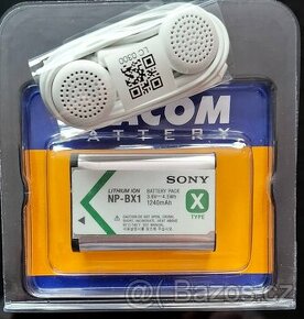 SONY NP-BX1 Baterie Lithium-iontová typu X + sluchátka - 1