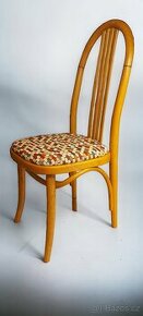 Renovované „medové“ židle TON, ohýbaný buk - 1
