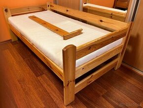 postel dětská 160x80cm, masiv, matrace