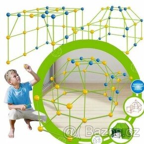 Stavebnice dětských domečků, stanů, staveb, prolézačky