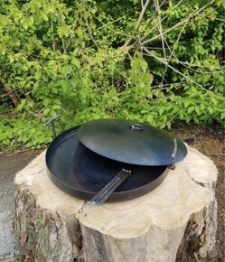 Grill Сковорода з диска для пікніка з катаної сталі