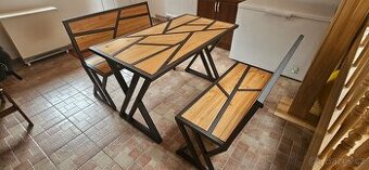 Stůl a dvě lavice Neexistuje stejný - 1