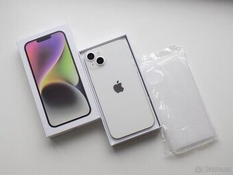 APPLE iPhone 14 Plus 128GB Starlight - ZÁRUKA - JAKO NOVÝ