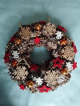 Vánoční věnec na dveře č. 5