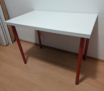 Bílý stůl Ikea Linnmon Adils 100x60cm jako nový