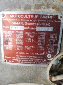 Historický motokultivator made in Swiss