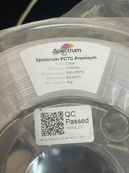 Spectrum premium pctg filament 3D tisk
