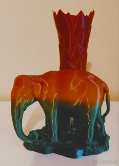 Vázička Slon s palmou