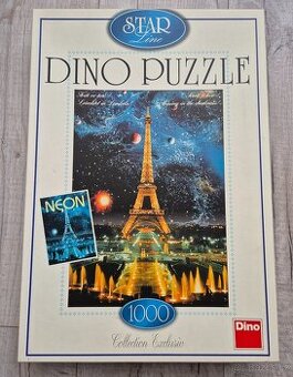 Puzzle Eiffellova věž 1000 dílků svítíci ve tmě