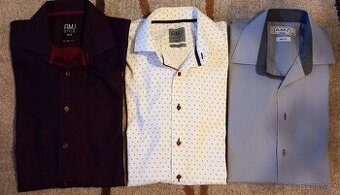 Pánská společenská košile 3x, dl. rukáv, vel. 38/3 slim fit