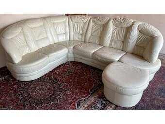 Luxusní rohová kožená sedací souprava, 2292