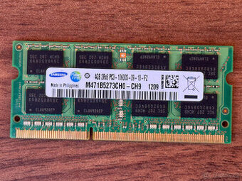 4GB DDR3 1333 MHz RAM do notebooku (PC3-10600S) – Samsung