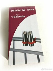 Balconia - Twinset držáků svíček na balkonové zábradlí